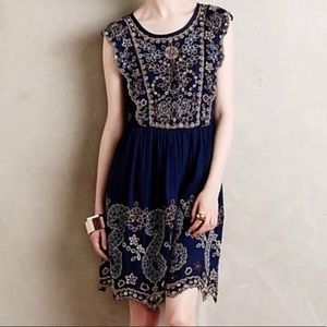 Anthropologie Vanessa Virginia Beaded Dress